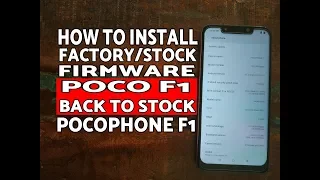 Poco F1 | Install Factory Software | Back to Stock MIUI | Fastboot Rom | Computer