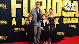 Chris Hemsworth and wife Elsa Pataky make rare red carpet appearance with 10-year-old twin sons
