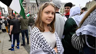 Greta Thunberg attends anti-Israel protest in Sweden