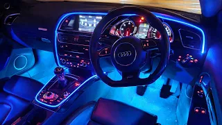Full Audi A5 Coupe B8 Ambient Light Install Version 2 | RGB LED Car Interior Lights