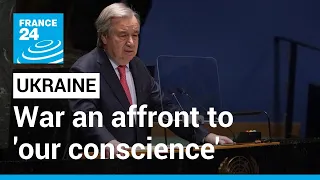 UN chief calls Russia’s war in Ukraine ‘affront to collective conscience’ • FRANCE 24