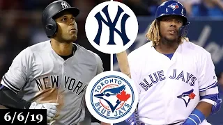 New York Yankees vs Toronto Blue Jays - Full Game Highlights | June 6, 2019 | 2019 MLB Season