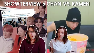 Stray Kids Showterview with Sunmi + chan and the spicy ramen war Reaction