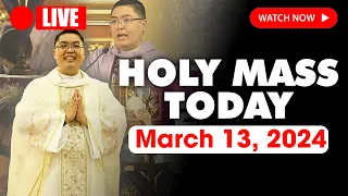 ENGLISH MASS LIVE | DAILY MASS TODAY | CATHOLIC MASS TODAY - WEDNESDAY MARCH 13, 2024