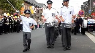 jüngster Tambourmajor Luca Schöler 9 Jahre - Tambourkorps Schwalmtal-Amern Parade in Grefrath-Oedt