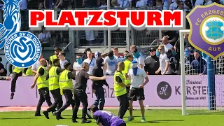 MSV: PLATZSTURM - ABSTIEG - POLIZEIEINSATZ - ZYNISMUS GG EIGENES TEAM - letzte 3. Ligaspiel gg Aue