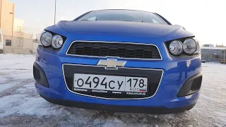 Шевроле Авео (Chevrolet Aveo) синий бамбли. Но лучше Solaris и Rio