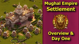 Forge of Empires: Mughal Empire Settlement - Overview & Day One! How to start the settlement!