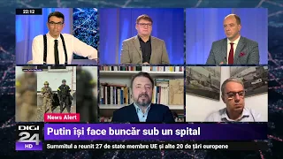 Emanuel Cernat: Vladimir Putin are o apetență specială pentru buncăre. Vrea să-și asigure situația