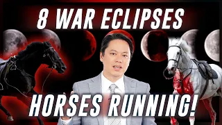 8 WAR Eclipses & 2 HORSES of the Apocalypse Running in London! (Mark Biltz & Palestinian Protesters)