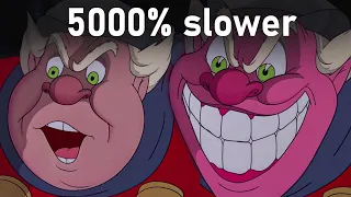 Pinocchio - Evil Coachman's face transformation 5000% slower