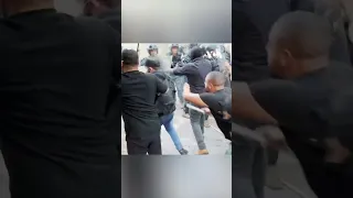 Lebanese Armenians Scuffle with Riot Police During Protest Outside Azerbaijan Embassy #shorts