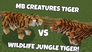 MB CREATURES TIGER VS WILDLIFE JUNGLE TIGER (Minecraft Mob Battle)