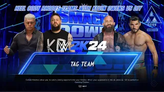 Cody Rhodes and Kevin Owens vs DIY SmackDown May 2, 2024 WWE 2K24