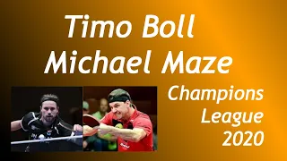 2020 Лига Чемпионов Болл Мазе Timo Boll vs Michael Maze Champions League август