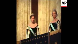 SYND 12/01/71 KING GUSTAV VI OPENS NEW PARLIAMENT