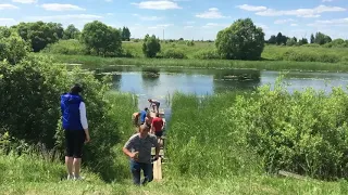 Тест таймлапс. Возведение пристани на р. Ранова (Троица).