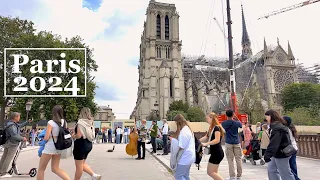 Paris, France 🇨🇵 - HDR Walking tour in Paris, around Cathédrale Notre-Dame de Paris | Paris [4K UHD]