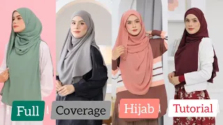 Simple And Easy Hijab Tutorial With Full Coverage । New Hijab Style 2023 । Everyday Hijab Tutorial ।