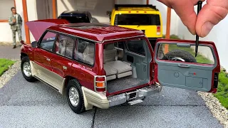 1:18 Mitsubishi Pajero GDi V6 3500 '98, metallic red - Autoart [Unboxing]