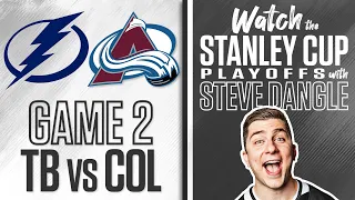 Watch Stanley Cup Final Game 2 | Colorado Avalanche vs. Tampa Bay Lightning LIVE w/ Steve Dangle