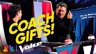 Chance, Kelly, Niall and Blake Show Off Their Sweet Coach Gifts | The Voice | NBC