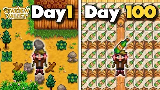 I Played 100DAYS of Stardew Valley