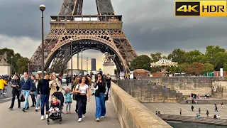 An Autumn in Paris🍁🇫🇷Paris 1 hr Walking Tour - September 2022 [4K HDR]