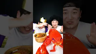Super Giant Spicy Food Challenge giant shrimp Mukbang | TikTok Funny Videos | HUBA #shorts