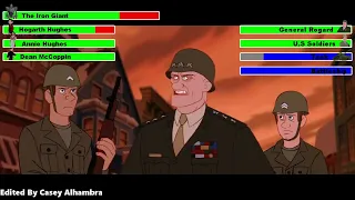 The Iron Giant (1999) Final Battle with healthbars 2/2