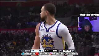 LOOK AT CURRY MAN... Warriors vs Clippers Full Game Highlights REACTION