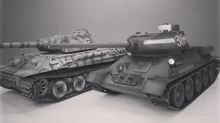 Фанатам world of tanks и War Thunder ... Радиоуправляемый танк Т-34-85 с инфракрасной системой боя