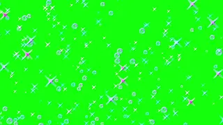 Green Screen Sparks & Bubbles Overlay Footage Chromakey Футаж Искры и Пузыри Наложение Хромакей