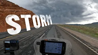 Motorcycling straight towards a terrifying storm in the USA 🇺🇸 |S6-E113|