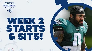 Early Week 2 Start 'Em, Sit 'Em Advice: Top Matchups, Players to Bench (Fantasy Football Today in 5)