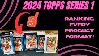 2024 TOPPS SERIES 1: Ranking ALL 8 of this year's product formats! Funnest Rip?! Best Value?!