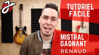 APPRENDRE « MISTRAL GAGNANT » DE RENAUD À LA GUITARE - Cours de guitare - Tablature et tutoriel