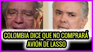 Como puerco. Colombia dice que no comprará avión de Lasso