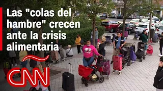Las "colas del hambre" crecen ante la crisis alimentaria en España