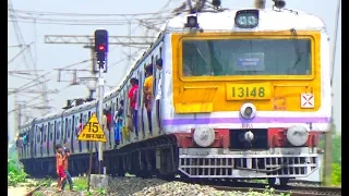 3 in 1 Electric Multiple Unit Or EMU Train Compilation Of Indian Railways