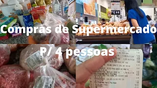 ✅ Quanto gasta com supermercado uma família de 4 pessoas, em média, por mês?
