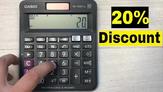How To Calculate 20 Percent Discount on Calculator