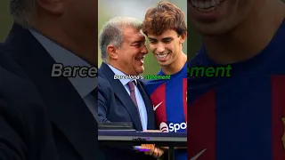 Joao Felix's Tears At His FC Barcelona Presentation! ❤️⚽️ #football #shorts #soccer