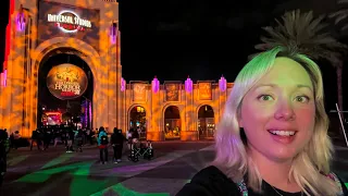 Last Weekend of Halloween Horror Nights 2021! Meeting Jack, Scare Zones, Houses, Food, Tribute Store