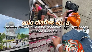 solo diaries 03: spoiling myself, working out, amazon & grocery haul, etc. | alyssa howard 💗