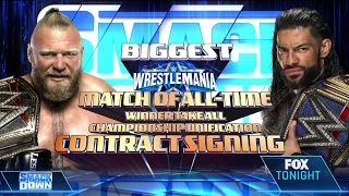 Wrestlemania Winner Take All Championship Unification Contract Signing (Full Segment Part 1/2)