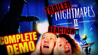 LITTLE NIGHTMARES 2 - TRAILER REACTION & FULL DEMO!!