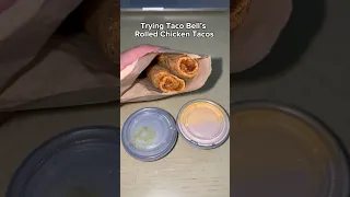 Taco Bell’s NEW Rolled Chicken Tacos!