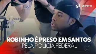 Robinho é preso pela PF em Santos para cumprir pena por estupro #g1 #JN