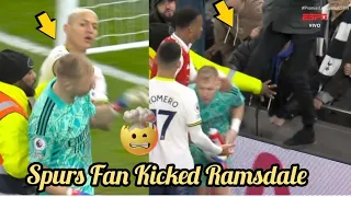 Ramsdale Kicked by SPURS Fans After Richarlison vs Ramsdale in Heated exchange | Arsenal vs Spurs